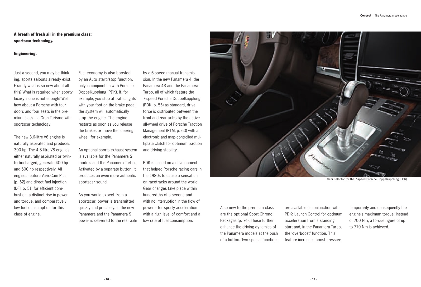 2010 Porsche Panamera Brochure Page 64